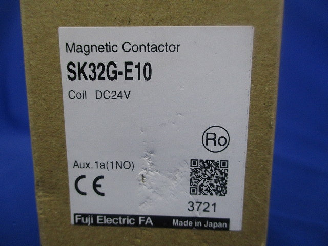 マグネットスイッチ 電磁接触器 直流操作形DC24V 補助接点1a SK32G-E10