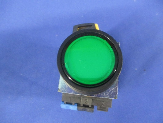 押ボタンスイッチ 緑クリア ねじ端子台 ON-OFFスイッチ ｂ接点 A22NL-BNM-TGA-G100-GC