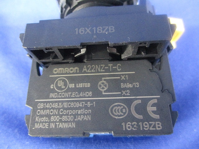 押ボタンスイッチ 緑クリア ねじ端子台 ON-OFFスイッチ ｂ接点 A22NL-BNM-TGA-G100-GC