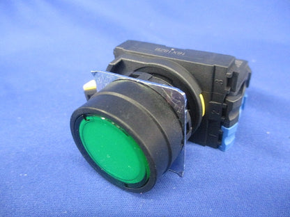 押ボタンスイッチ 緑クリア ねじ端子台 ON-OFFスイッチ ｂ接点 A22NL-BNM-TGA-G100-GC