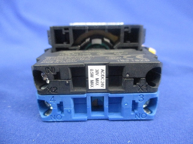 押ボタンスイッチ 緑クリア ねじ端子台 ON-OFFスイッチ ｂ接点 A22NL-BNM-TGA-G100-GC