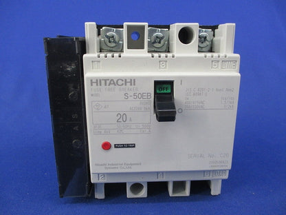 配線用遮断器3P3E20Aアラームスイッチ付 S-50EBAL