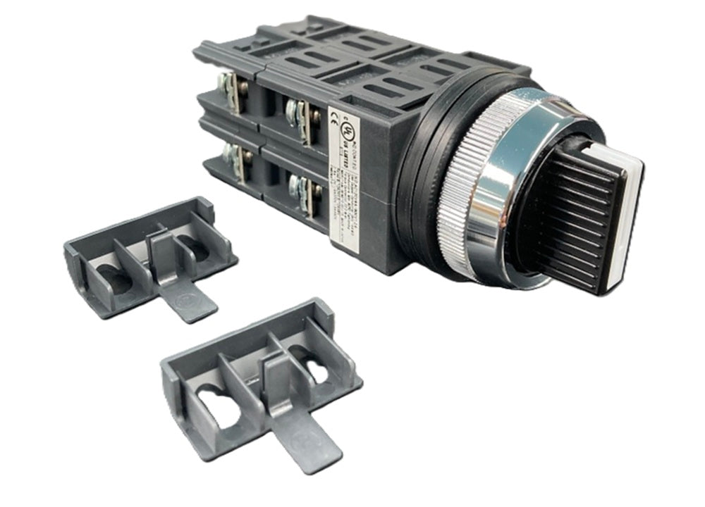 φ30セレクタスイッチ 3ノッチ 黒4 A30SN322B