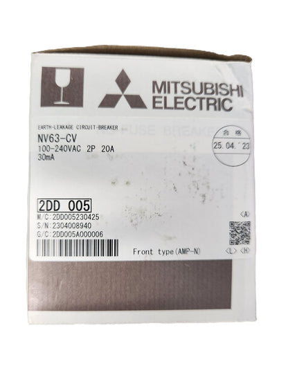 漏電遮断器 NV63-CV100-240VAC2P20A30mA