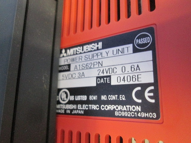 制御ユニットセット(ジャンク品) A1S62PN+A1SHCPU