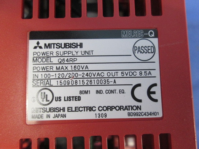 シーケンサ 電源二重化用電源ユニット Q64RP