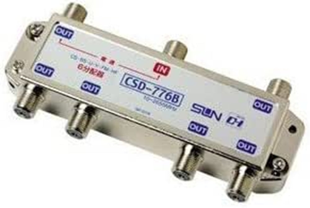 屋内用6分配器(一端子電流通過) CSD-776B
