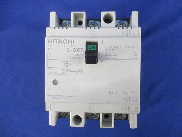 配線用遮断器3P3E15A(キズ・汚れ有) S-50EB