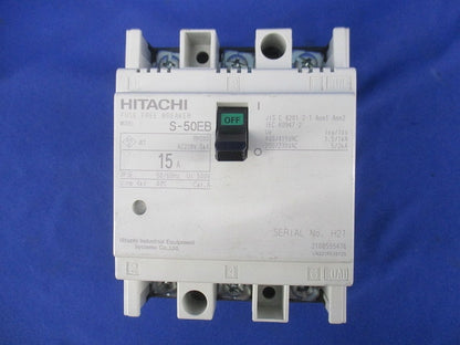 配線用遮断器3P3E15A(キズ・汚れ有) S-50EB