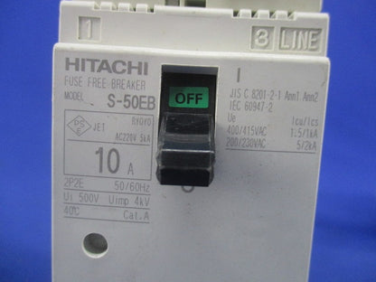 配線用遮断器2P2E10A(キズ・汚れ有) S-50EB