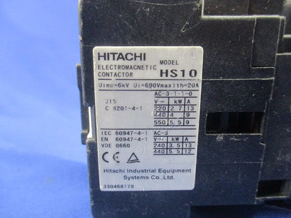 電磁開閉器200V HS10
