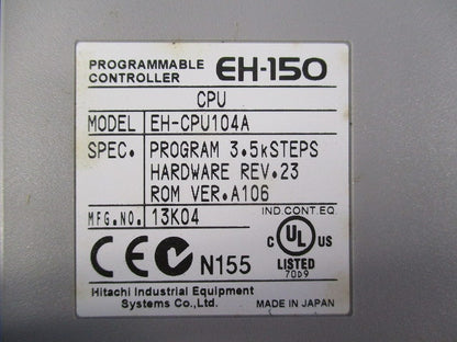 プラグラマブルコントローラ(未使用品) EH-150