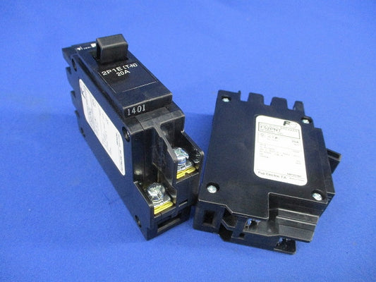 電灯分電盤用コンパクトツイン ブレーカー 2P1E20A(2個入) F52PNT