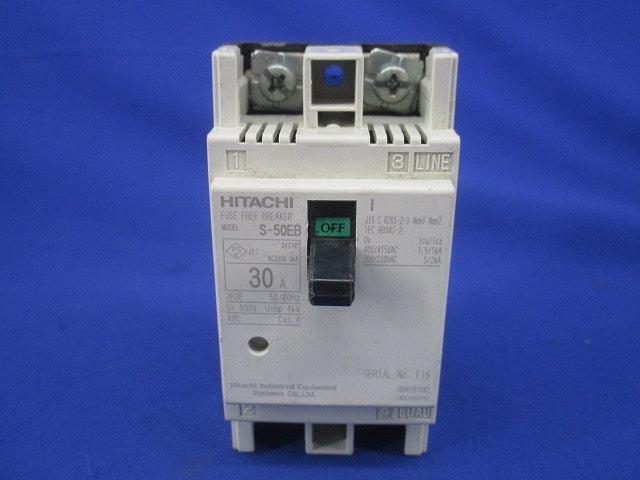 配線用遮断機2P2E30A S-50EB