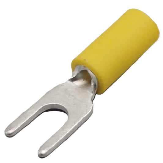 銅線用絶縁被覆付先開型圧着端子 黄 100個入 V5.5-YAS4-100