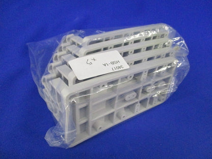 C.A.T.V.用保安器取付盤(5個入)(変色有)(新品未開封) HSB-1A