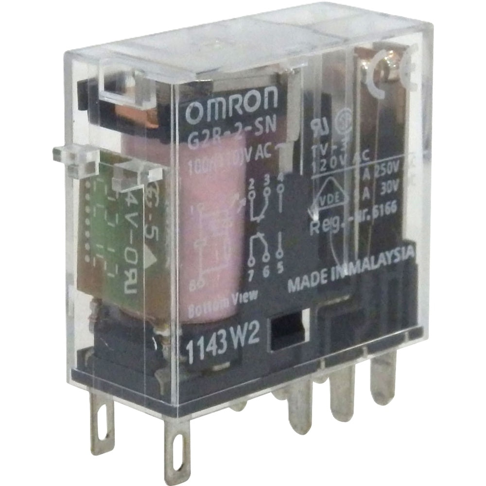 ミニパワーリレー プラグイン端子タイプ 10個入 G2R-2-SNAC100/(110)-10
