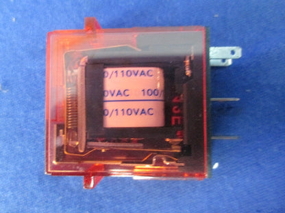 I/Oリレー 100/110VAC(9個入)(赤透明) G7T-1122S