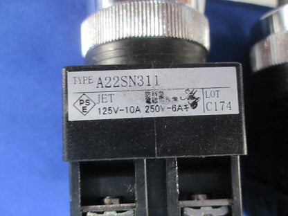 22Φ セレクタスイッチ 2ノッチ・3ノッチセット 混在5個入 A22SN311他