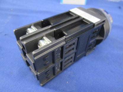 Φ30トランス付突形照光押しボタンスイッチ モメンタリ金属リング 2a A30FT20020RLE