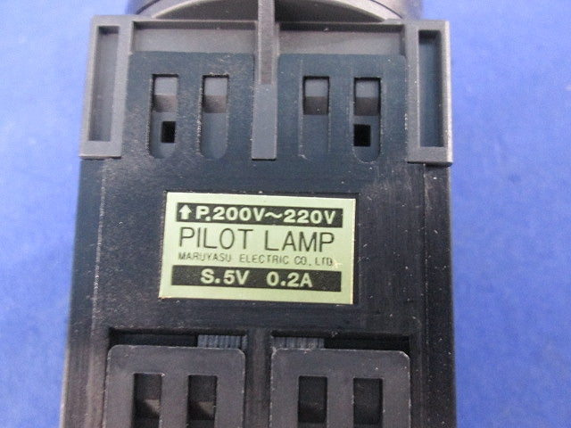 Φ30トランス付突形照光押しボタンスイッチ モメンタリ金属リング 2a A30FT20020RLE