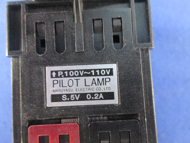 Φ30トランス付つまみ形 2ノッチ 照光セレクタスイッチ 手動復帰金属リング 赤 A30FST210011LE