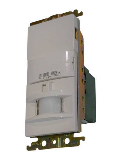 熱線センサ付自動スイッチ 壁取付 明るさセンサ･手動スイッチ付 ホワイト WTK1811W