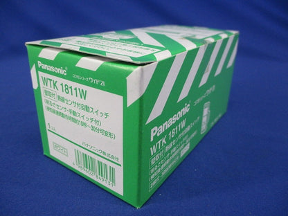 熱線センサ付自動スイッチ 壁取付 明るさセンサ･手動スイッチ付 ホワイト WTK1811W