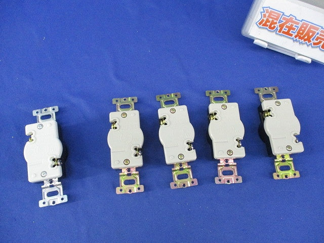 引掛埋込コンセント(メーカー混在5個入)(ブラック) WF2215K