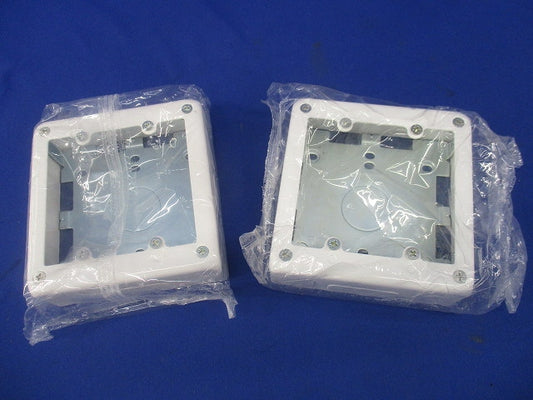 2コ用スイッチボックス(2個入)ホワイト DZC362W