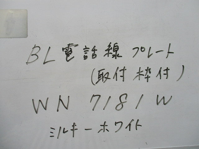 BL電話線プレート(10枚入)(ミルキーホワイト)National WN7181W