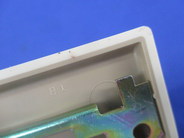 プラス2連電話線プレート(4個入)ダークベージュ(キズ・汚れ有) WN7382