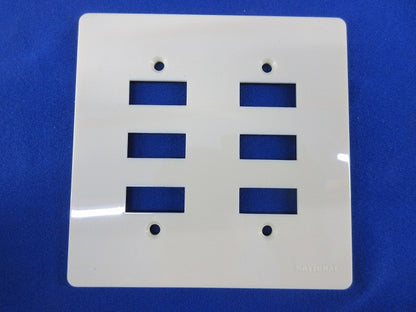 ハイ角連用6コ用プレート(スイッチカバーネジ付)(5枚入)National 型番不明