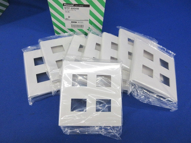 コンセントプレート4コ用(8個入)(ホワイト) WTF8004