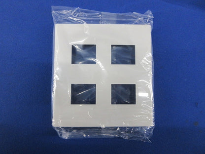 コンセントプレート4コ用(8個入)(ホワイト) WTF8004