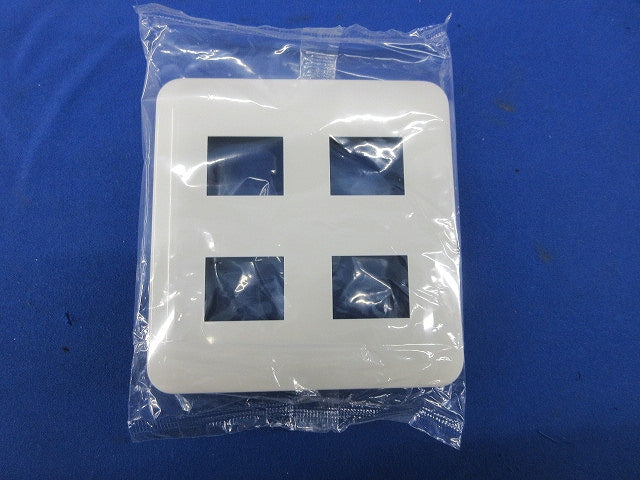 コンセントプレート4コ用(10枚入)(ホワイト) WTF7004