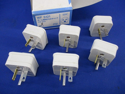 ホーム接地20Aキャップ(6個入)National(変色・汚れ有) WF5121