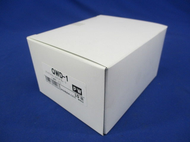 Jワイドスリム コンセントプレート 1連用1口 ピュアホワイト 10個入 QWD-1-PW-10