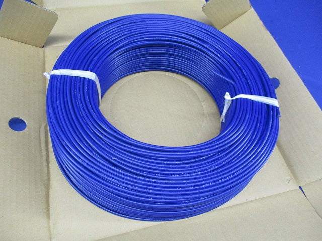 ビニル絶縁電線 青 200ｍ KIV2.0SQ 青