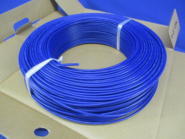ビニル絶縁電線 青 200ｍ KIV2.0SQ 青