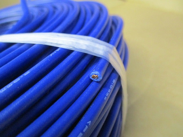 ビニル絶縁電線 青 200ｍ KIV2.0SQ 青