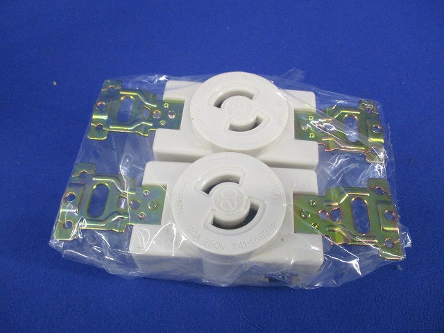 引掛埋込コンセント(2個入)(ミルキーホワイト)(キズ・汚れ有) National WF2220K