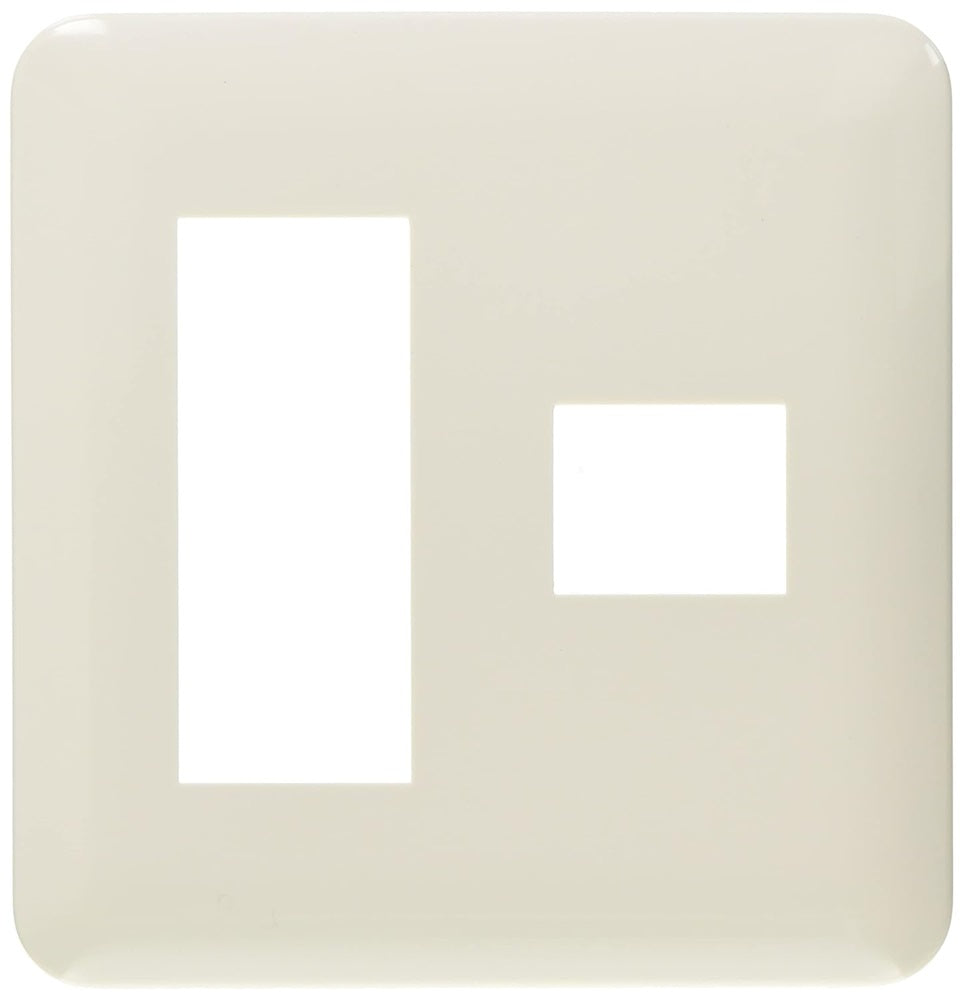 コンセントプレート2連用 4個用/3個+1個用 ホワイト  10個入 WTF7074W-10