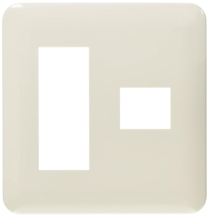 コンセントプレート2連用 4個用/3個+1個用 ホワイト  10個入 WTF7074W-10