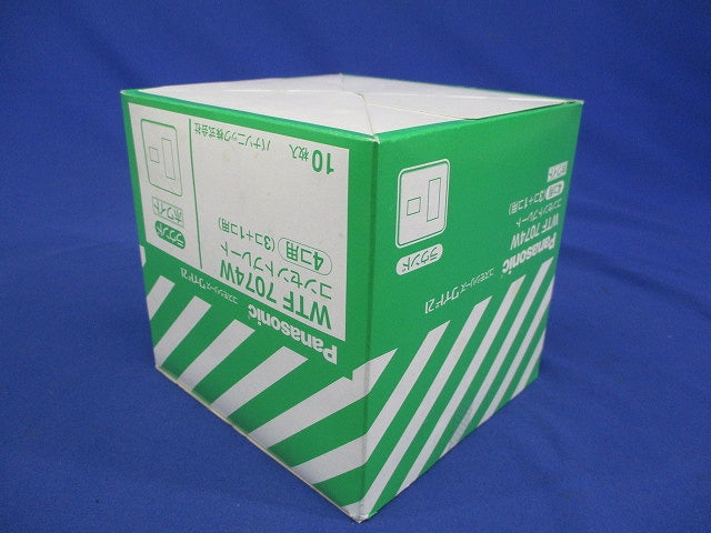 コンセントプレート2連用 4個用/3個+1個用 ホワイト  10個入 WTF7074W-10