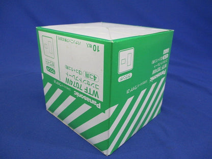 コンセントプレート2連用 4個用/3個+1個用 ホワイト  10個入 WTF7074W-10