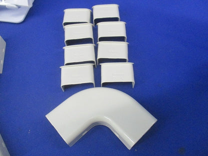 メタルモール用接続部材セット(混在25個入)(ミルキーホワイト)(キズ・汚れ有)National DZB221E他