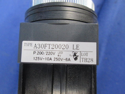 トランス付突形照光押しボタンスイッチ 緑 A30FT20020GLE