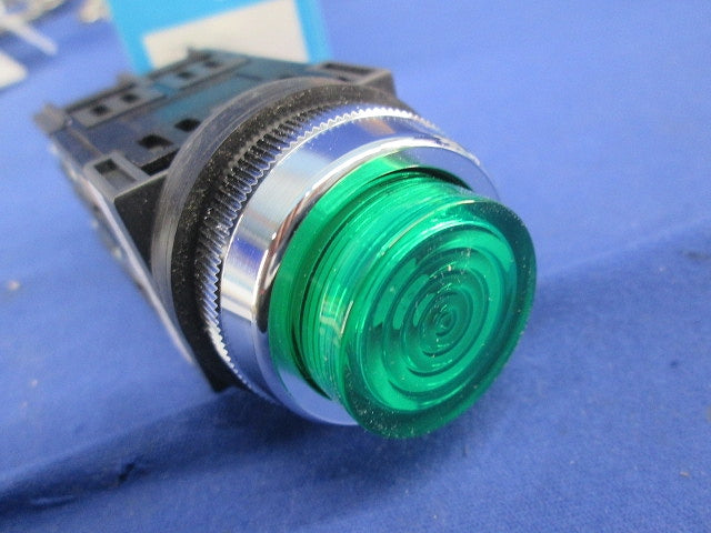 トランス付突形照光押しボタンスイッチ 緑 A30FT20020GLE
