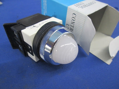 トランス付丸形パイロットライト 白 A30ILT200WLE
